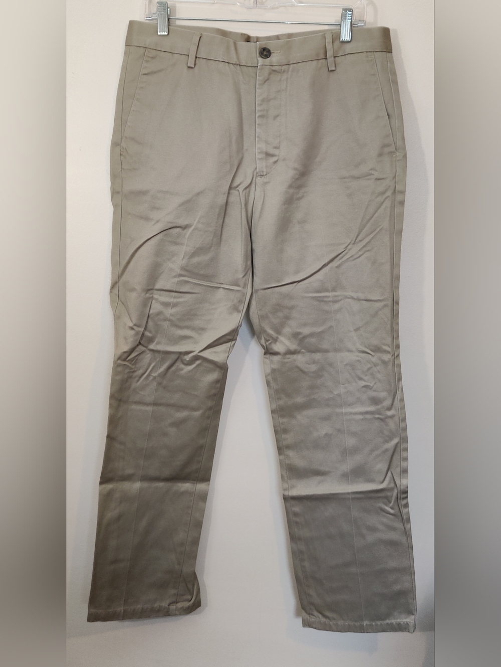 Dockers D1 Slim Fit Signature Khaki Pants Men's 34x32 Tan Beige Chino Flat Front